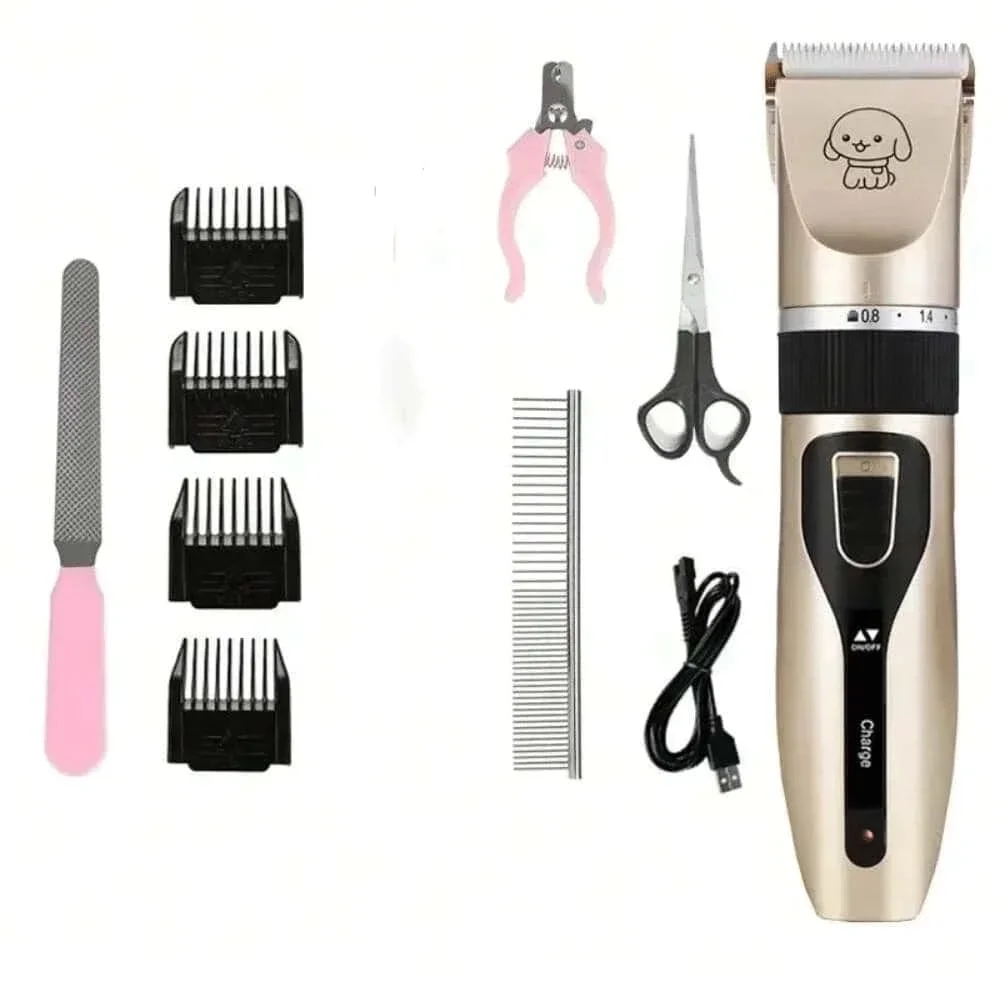 

Electric Shaver, Electric Beauty Trimmer, USB Rechargeable Shaver, Low Decibel Professional Animal Hair Clipper Label printer