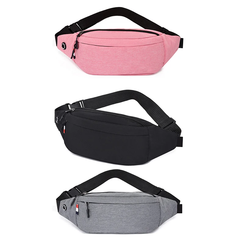 Men Male Waist Bag Pack Grey Casual Functional belt bag Large Belt Pouch Phone Money Belt bag Fanny Travel Hip