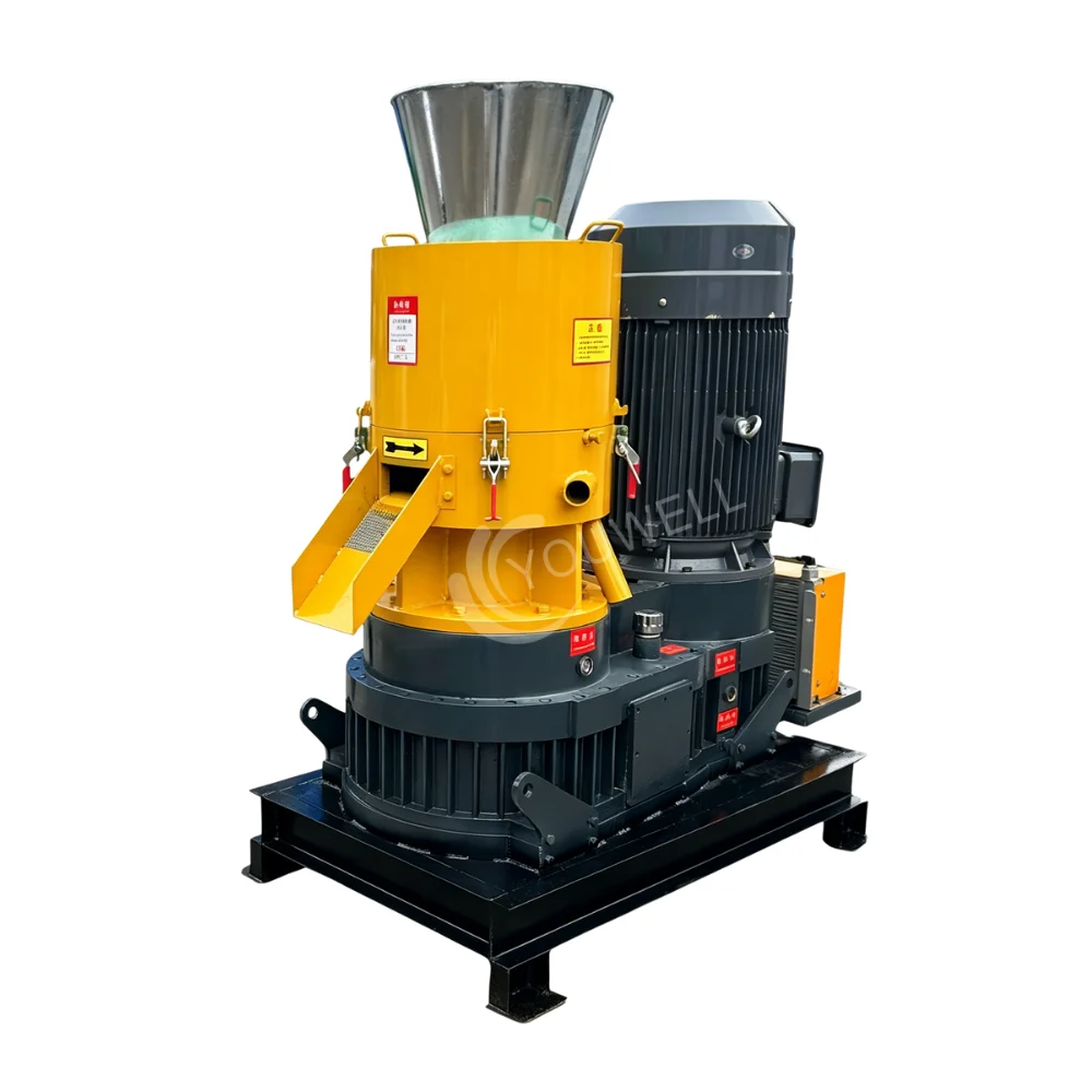 Premium Quality 1T/H Gear Driven Motor Customizable CE Certified High Productivity Biomass Wood Pellet Machine for Industrial