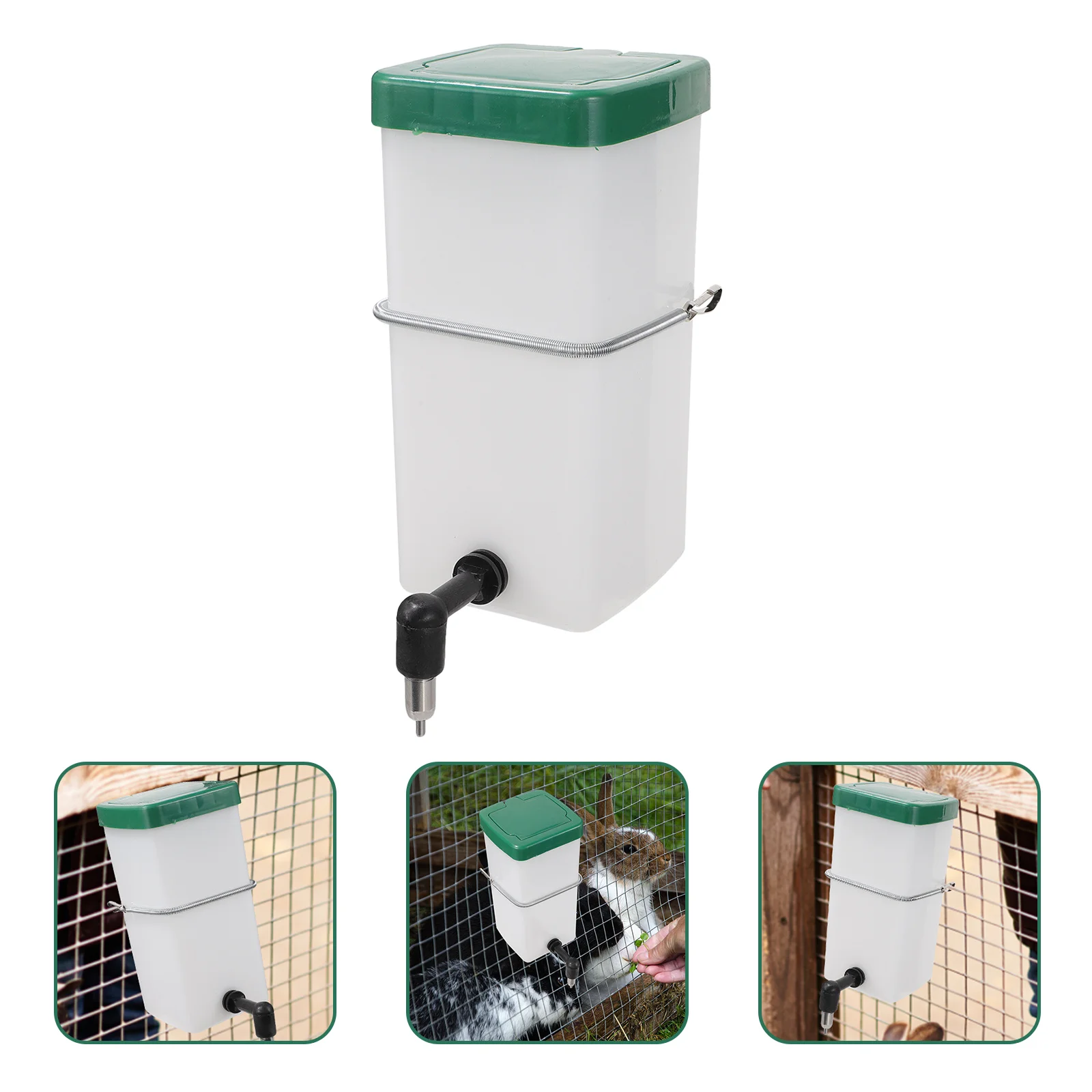 

Durable Plastic Hanging Rabbit Water Feeder Automatic Pet Cage Water Dispenser for Hamster Bunny Small Pets Pet Supply