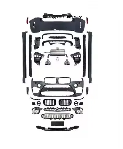 

X6M STYLE Front & Rear Car Bumper Lip Side Skirts Wheel Trim Body Kits for X6 F16 Car Body Parts
