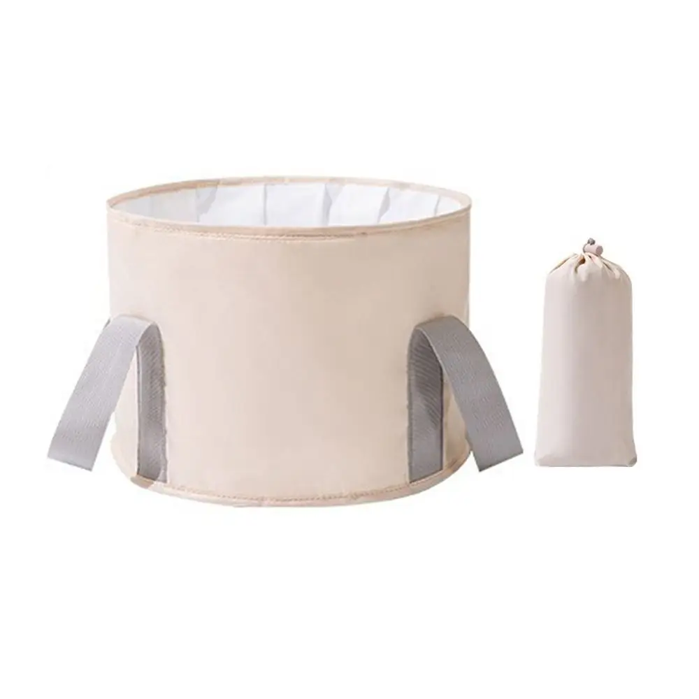 Household Foot Soaking Bag With Handle Washbasin Foldable Bucket Bag Warm Anti-leak Foot Spa Basin Traveling Camping