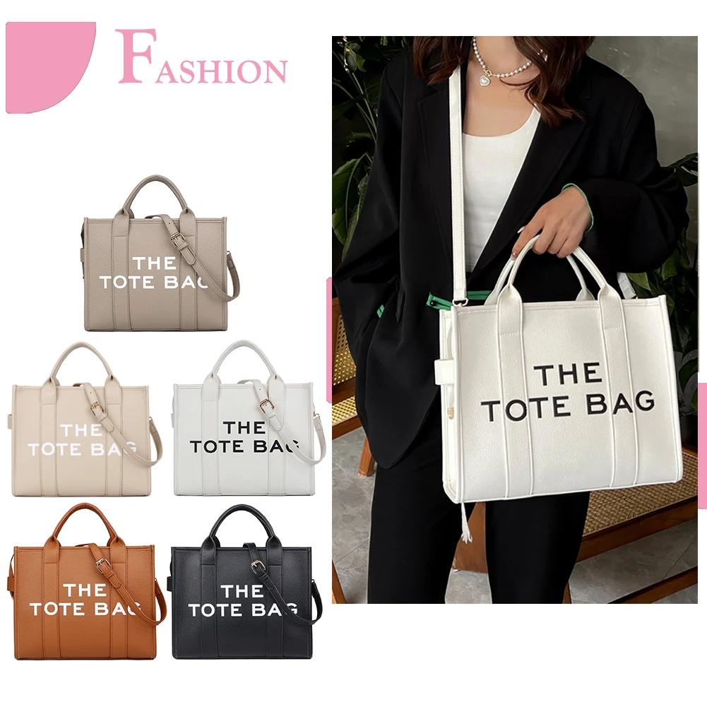 

Women Luxury Designer Handbag Simple PU Shopper Purses Fashion Satchel Purse Large Capacity for Outdoor Travel Work Shopping