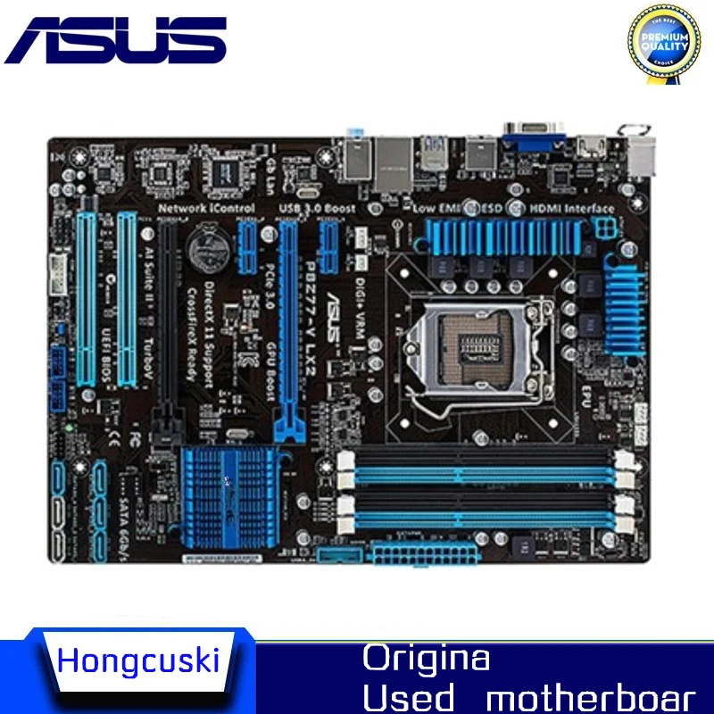 

For Asus P8Z77-V LX2 Desktop Motherboard LGA 1155 DDR3 32GB USB3.0 for 22/32nm CPU Z77 motherboard