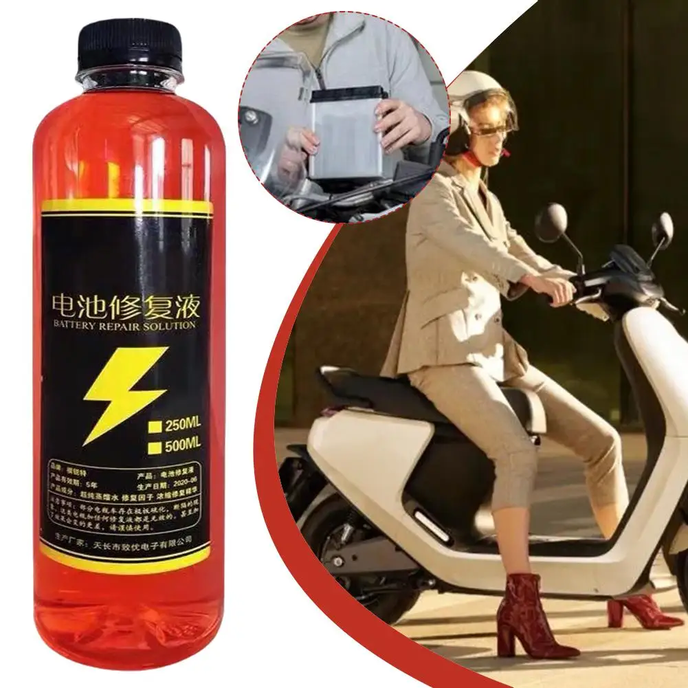 500ML Car Battery Repair Liquid Solution Battery Acid Solution For Battery Renewal Acid Battery Restore Liquid Terminal Cle L7M8