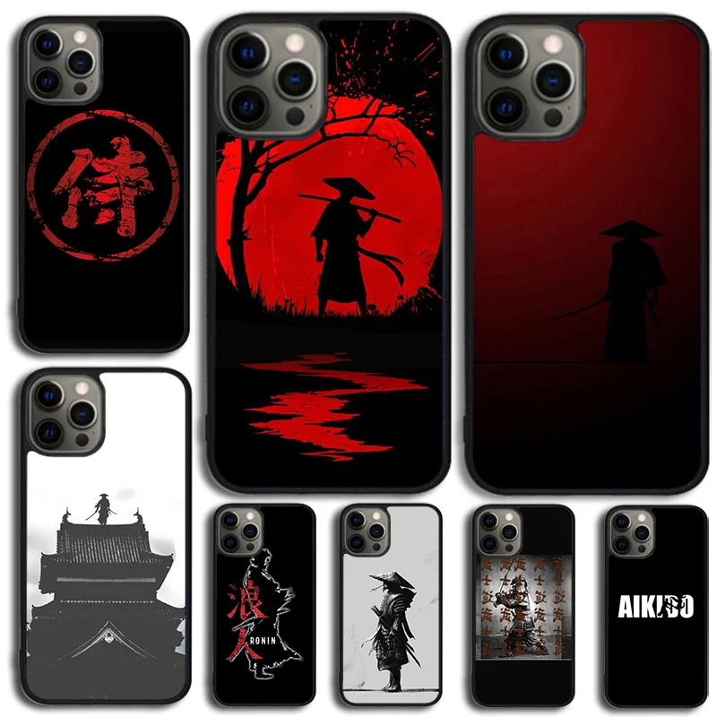 Aikido Samurai Warrior Phone Case Cover For iPhone 15 16 14 XR XS 11 12 13 Mini Pro MAX Plus