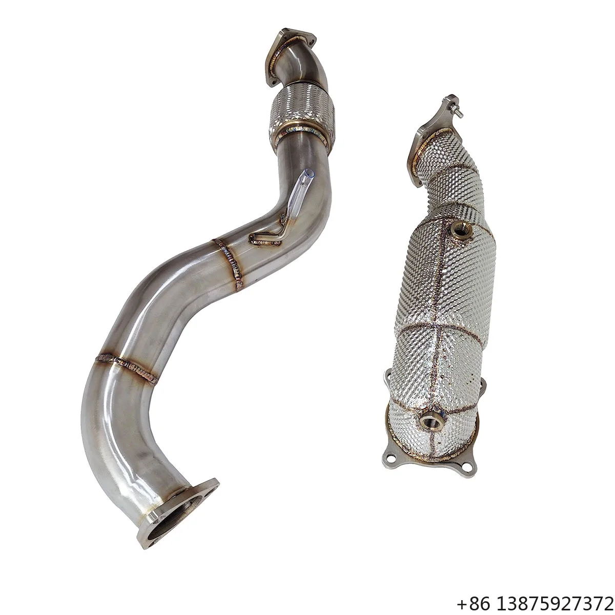 

Ecnal for Type R 2.0t Insulated Stainless Steel Downpipe with Straight-through Exhaust Front Pipe