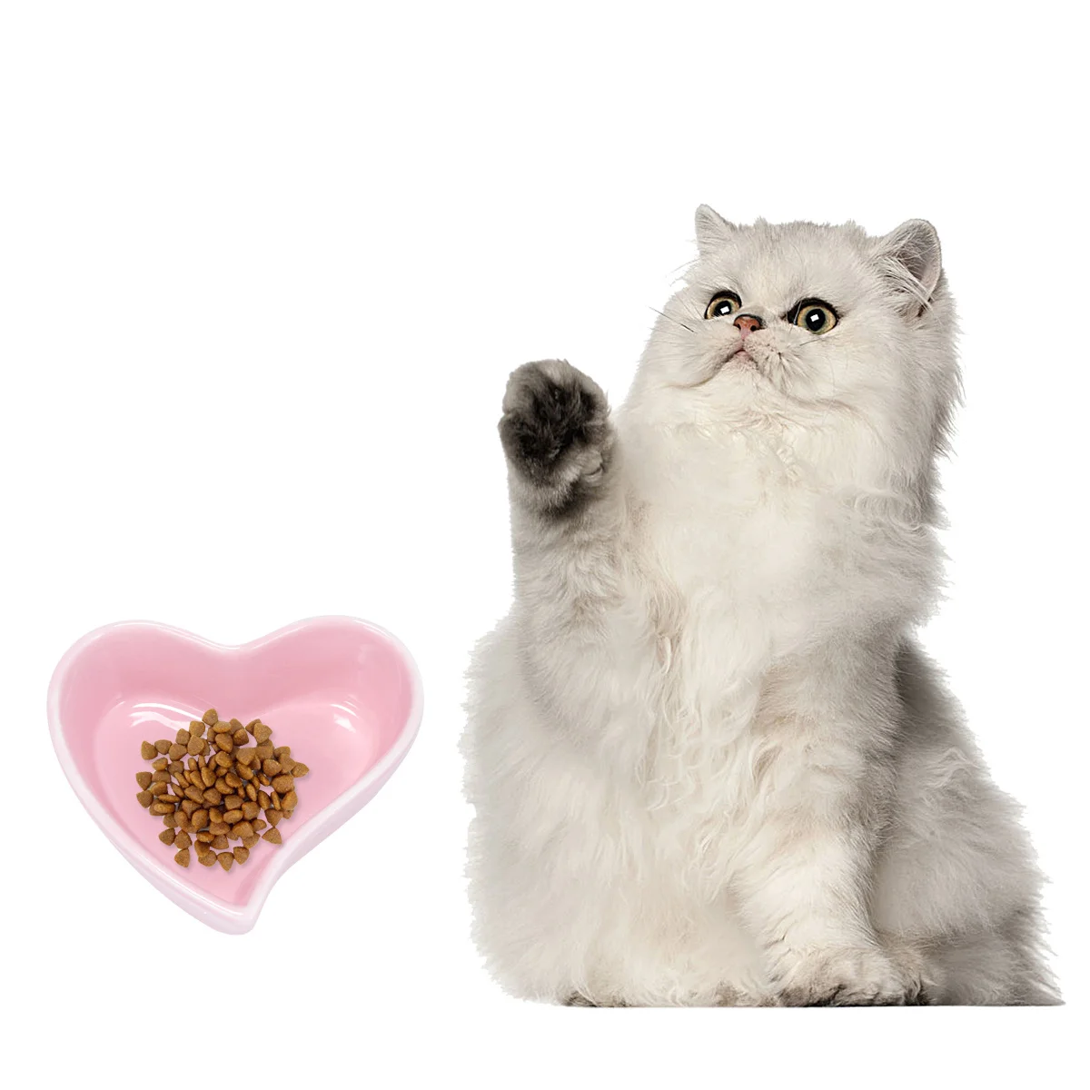 

Easy-to-clean Pet Feeder Ceramic Bowl Convenient Cat Premium Material Creative Design