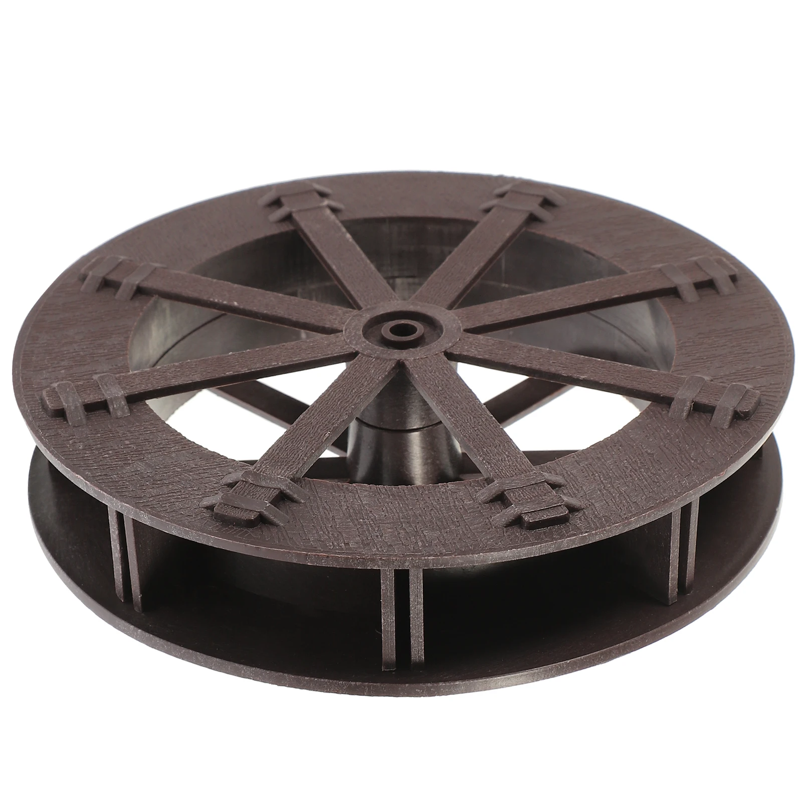

Feng Shui Water Wheel 13 5cm Brown Running Water Decor Micro Fountain Tool Aquarium Garden Rockery Simulation Ornament