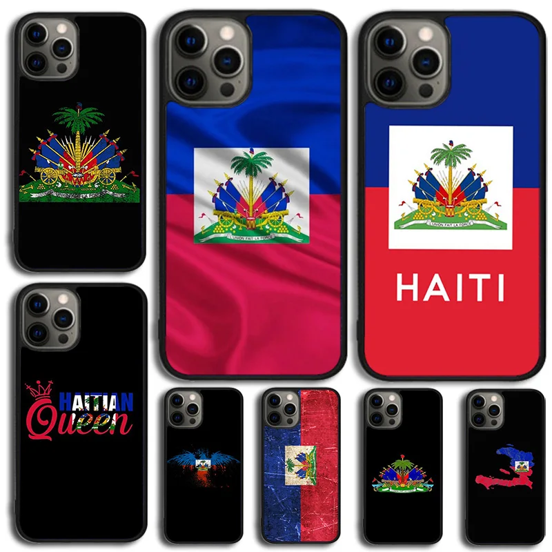 Haiti Haitian Flag Phone Case For iPhone 14 15 13 12 Mini XR XS Max Cover For Apple iPhone 11 Pro Max 6 8 7 Plus SE2020 Coque