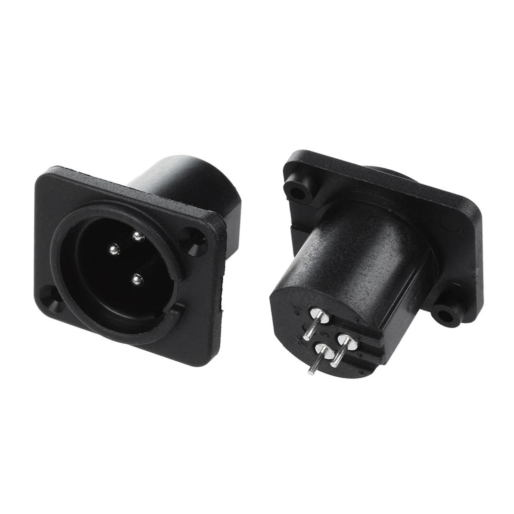 N34R-XLR Male Plug Straight Terminal Panel Mounted Connector 20 Pieces