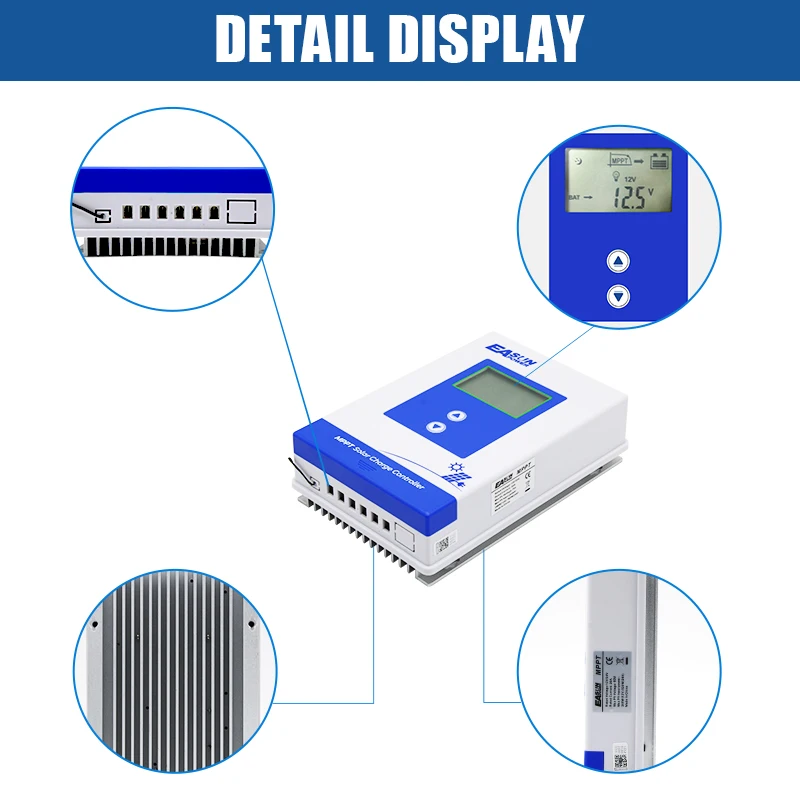 ソーラー充電コントローラー,12V, 24V, 40A,20a,30a