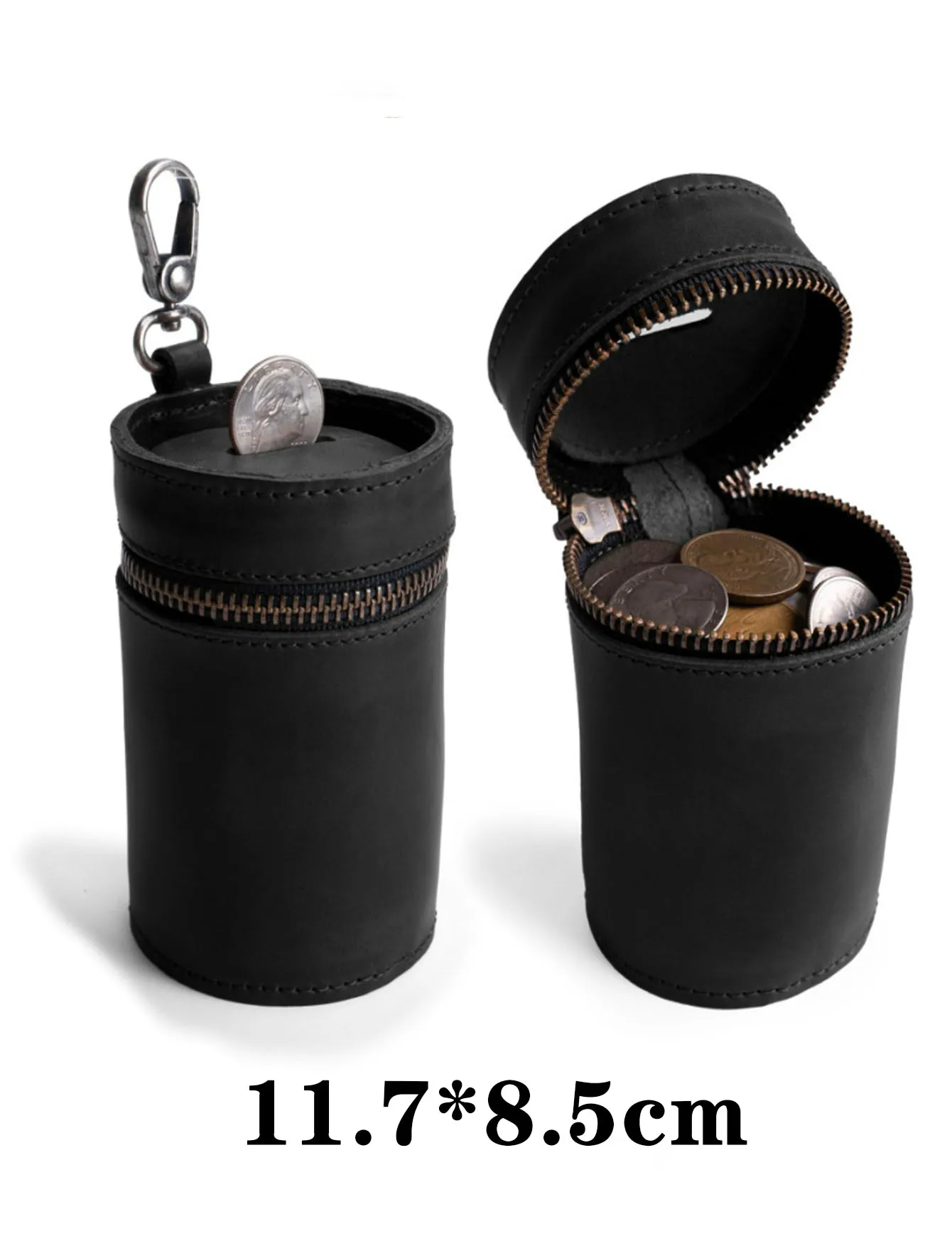 1pc Car Storage Piggy Bank, Coin Purse, Can Fit into Car Cup Holder, Suitable for Storing Change, Coin Storage Box, Coin Clip