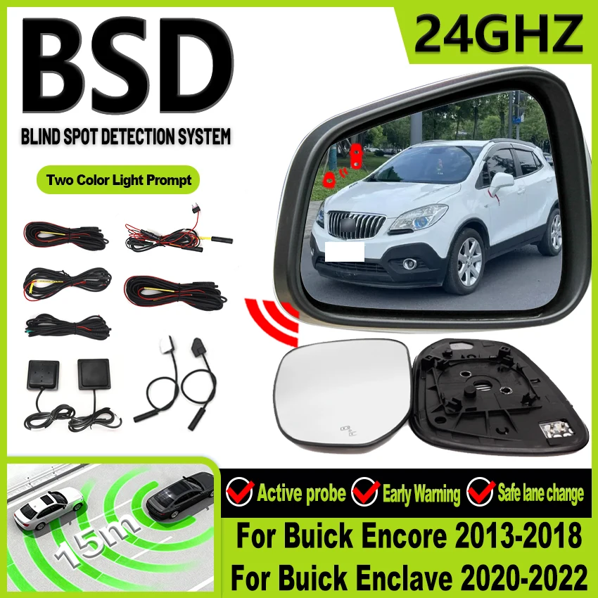 BSD BSA BSM Radar de onda milimétrica sistema de detección de punto ciego cambio de carril asistencia de estacionamiento para Buick Encore Enclave 2013-2018