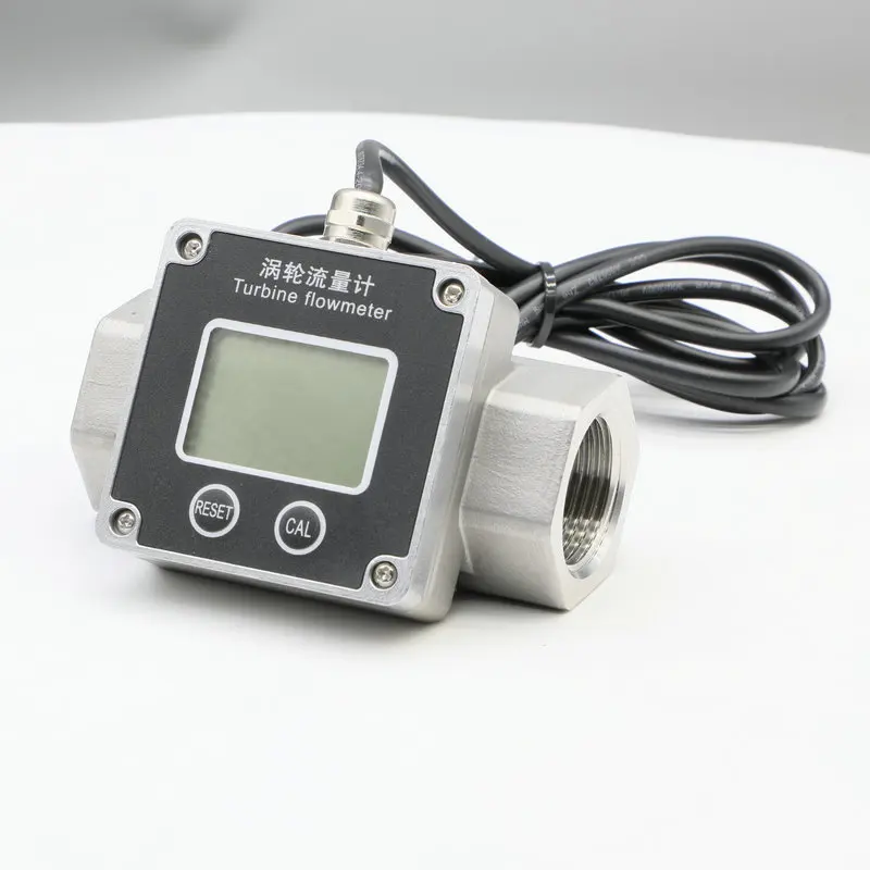 Digital Turbine Flow Meter Smart Flow Meter With RS485 High Precision Water  Measurement