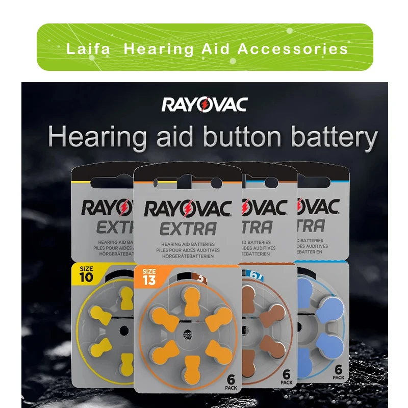 Hörgeräte batterie 60 Stück Rayovac Extra zinc Luft leistung a312 a13 a10 a675 pr41 p13 Batterien versand kostenfrei Drops hip