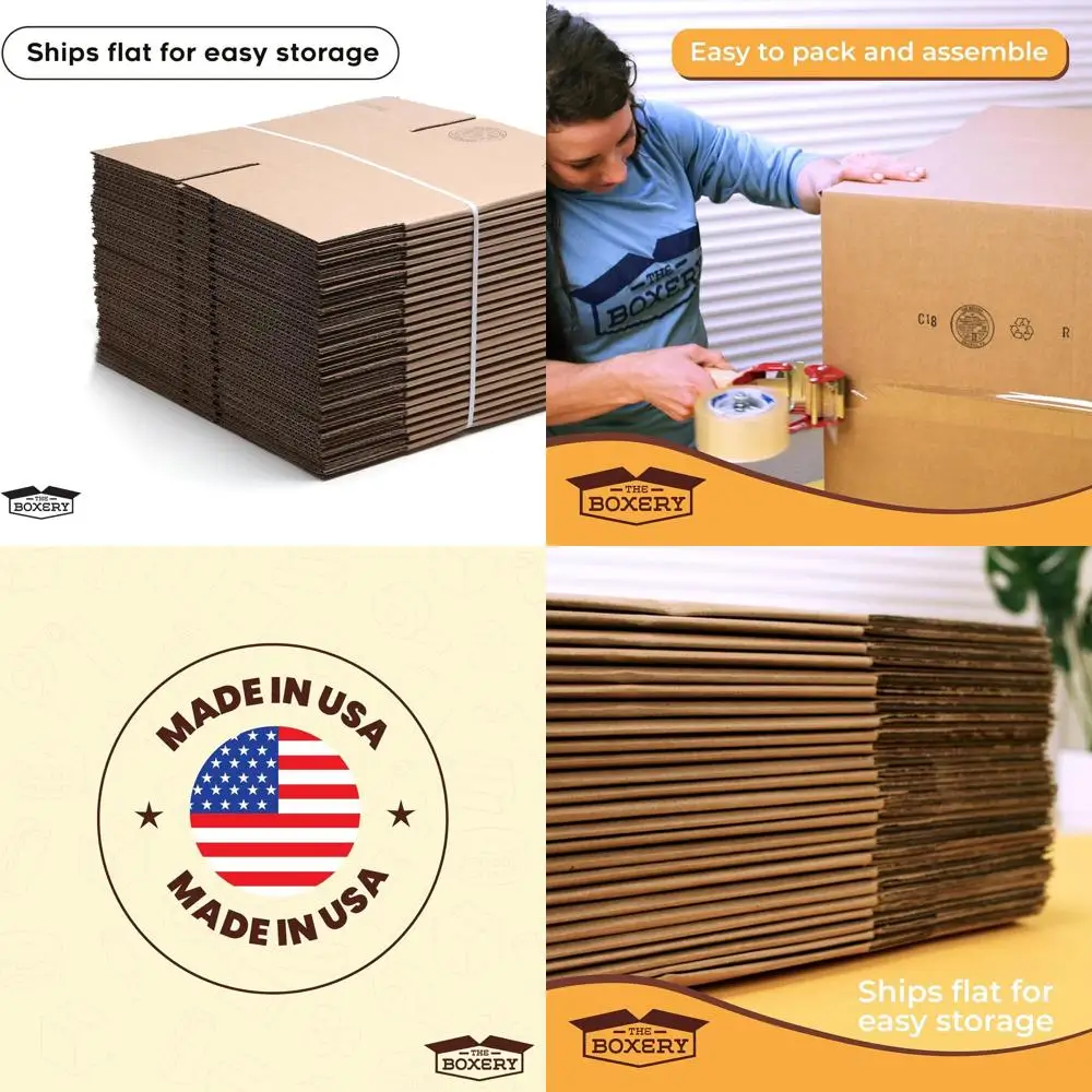 

20 x 16 x 16 Brown Corrugated Cardboard Shipping Boxes, 25-Pack - Strong, Eco-Friendly, Recyclable, USA Made