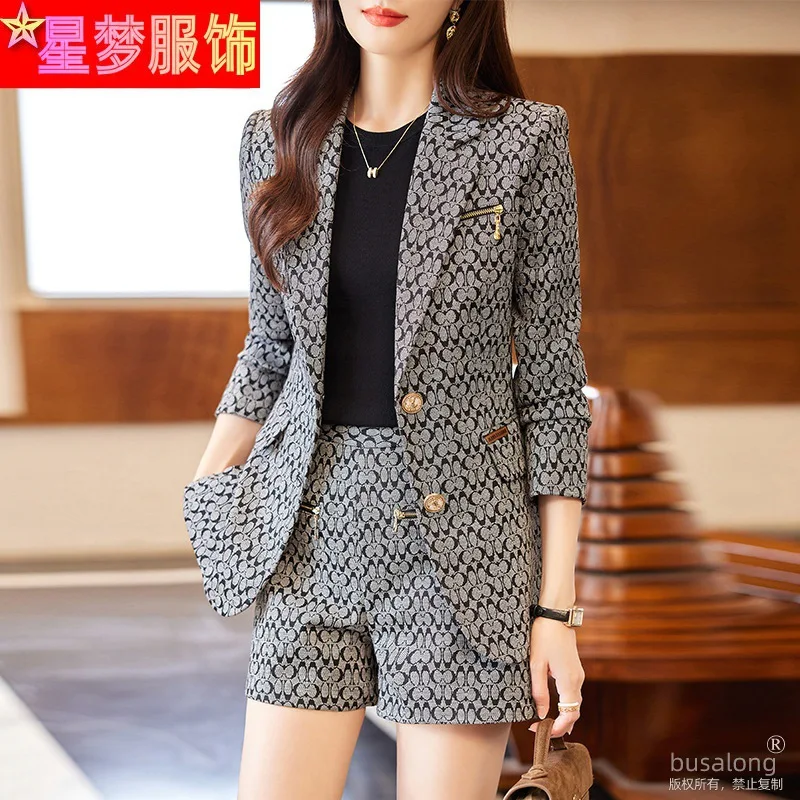 Business Suit Women\'s Autumn New Temperament Goddess Style Commute Slim-Fit High-Grade Suit Long Pants Suit