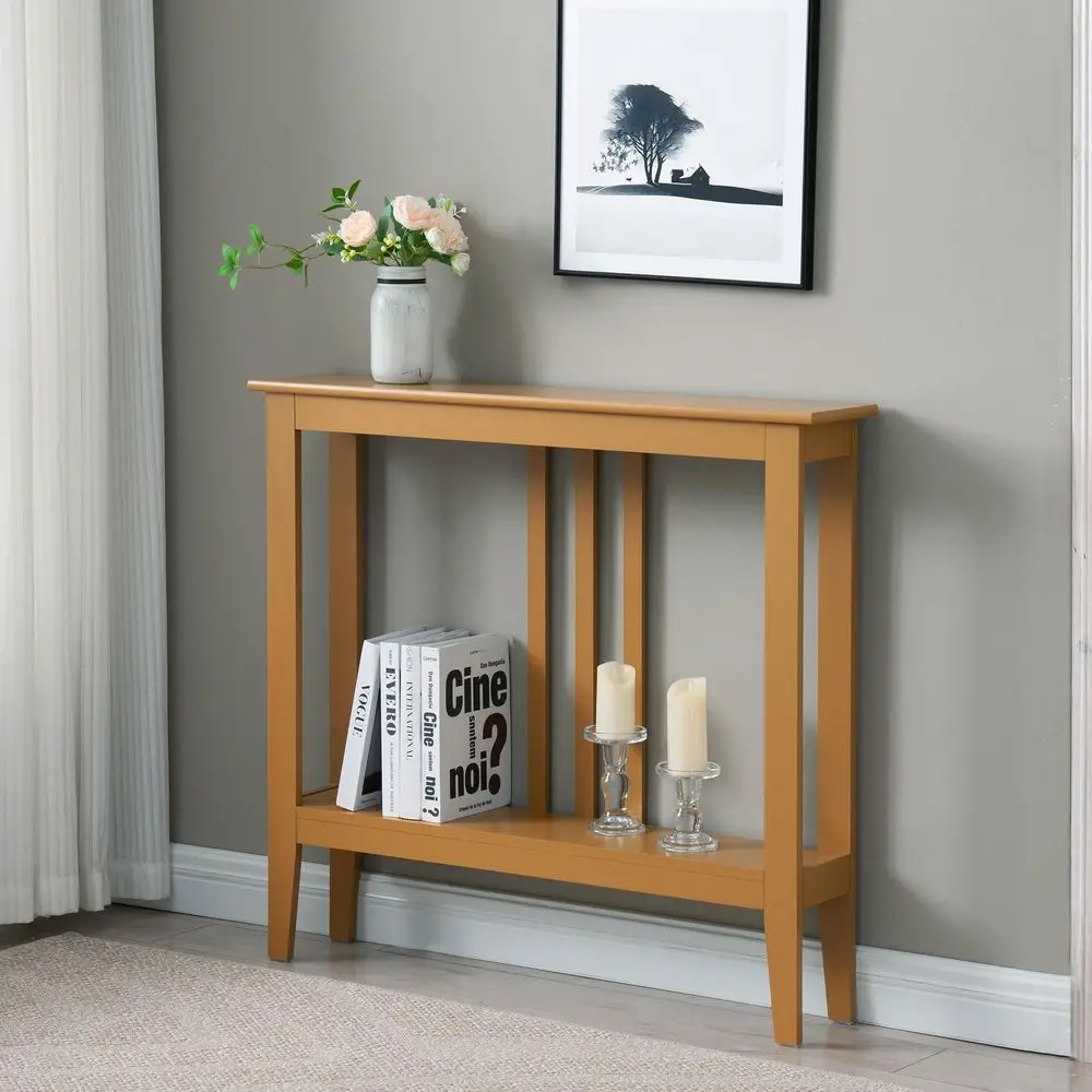 

Narrow Console Table with Storage Rectangular Entryway amp Behind Sofa Table, Wood Accent Hallway Table for Foyer or Living Roo