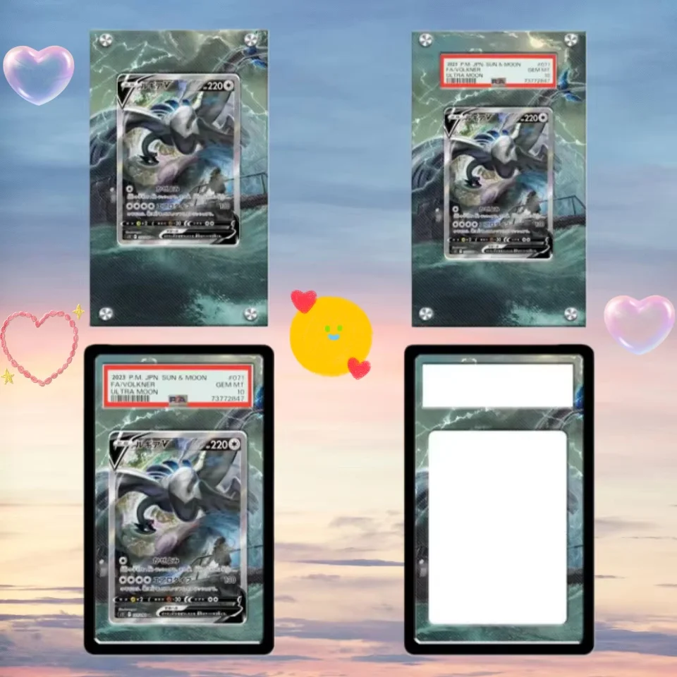 

Art Display for Lugia Card Psa Protective Storage Box Game Card Ptcg Expand Art Display Rack Collection Display Case Key Ring