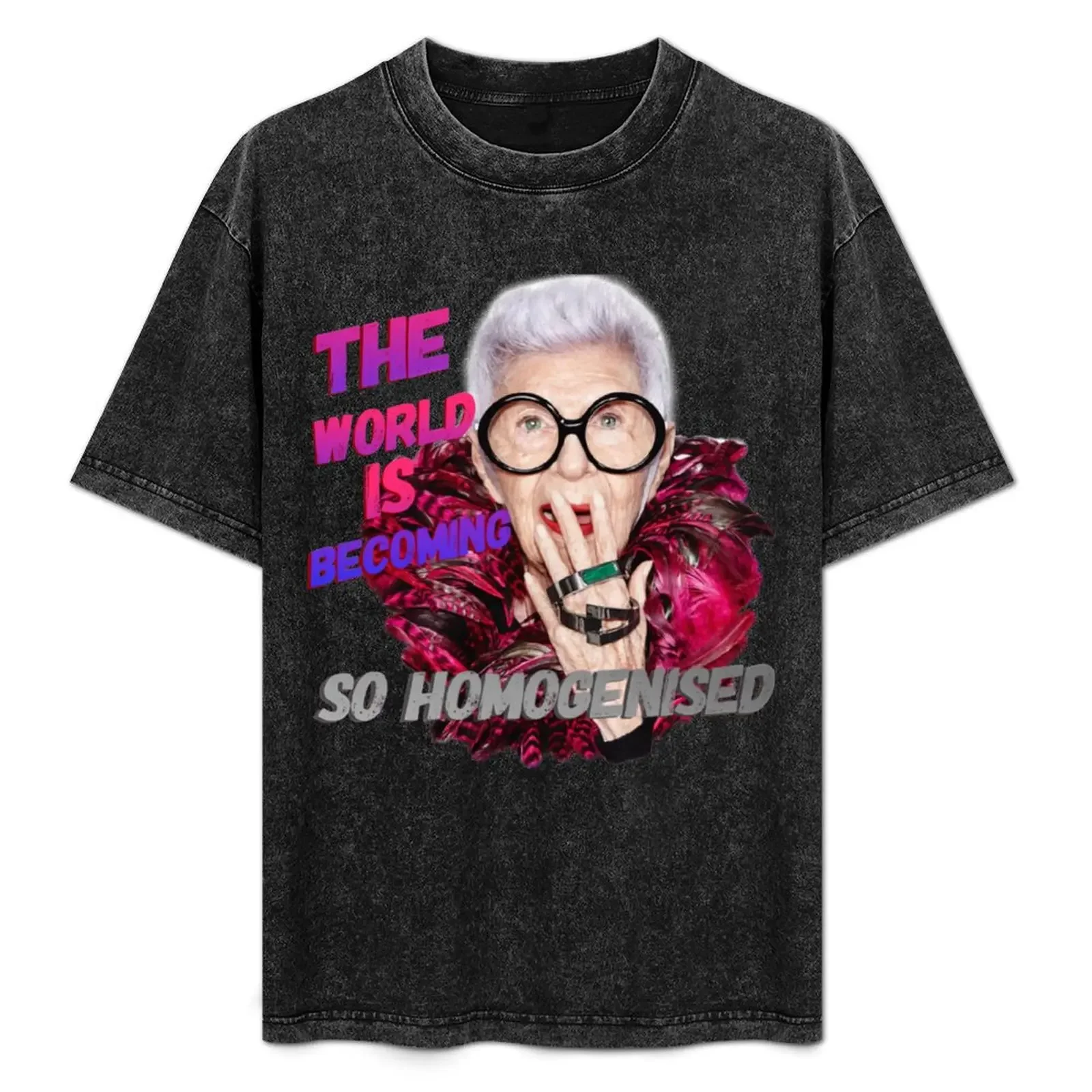 

Iris Apfel T-Shirt summer shirt funny shirt cotton blanks anime stuff mens t shirts top quality