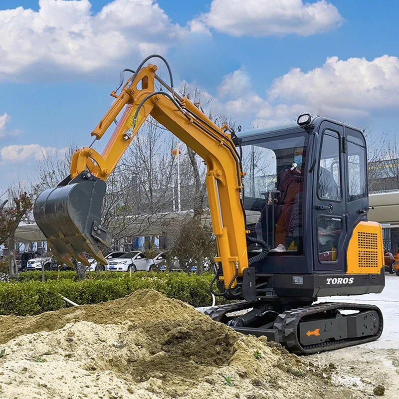 2ton Mini Excavators 2000kg Micro Small Digger Machine With CE EPA 1.6ton Mini Bagger Factory Customization Sale