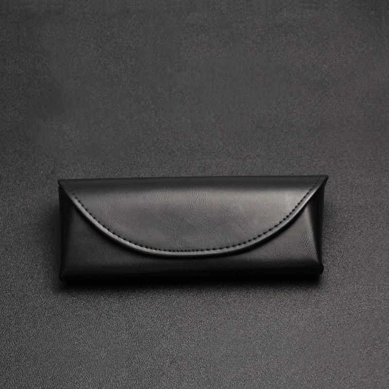 New Leather Mens Sunglasses Case Black PU Compression Resistance Glasses Case Fashion Glasses Cover