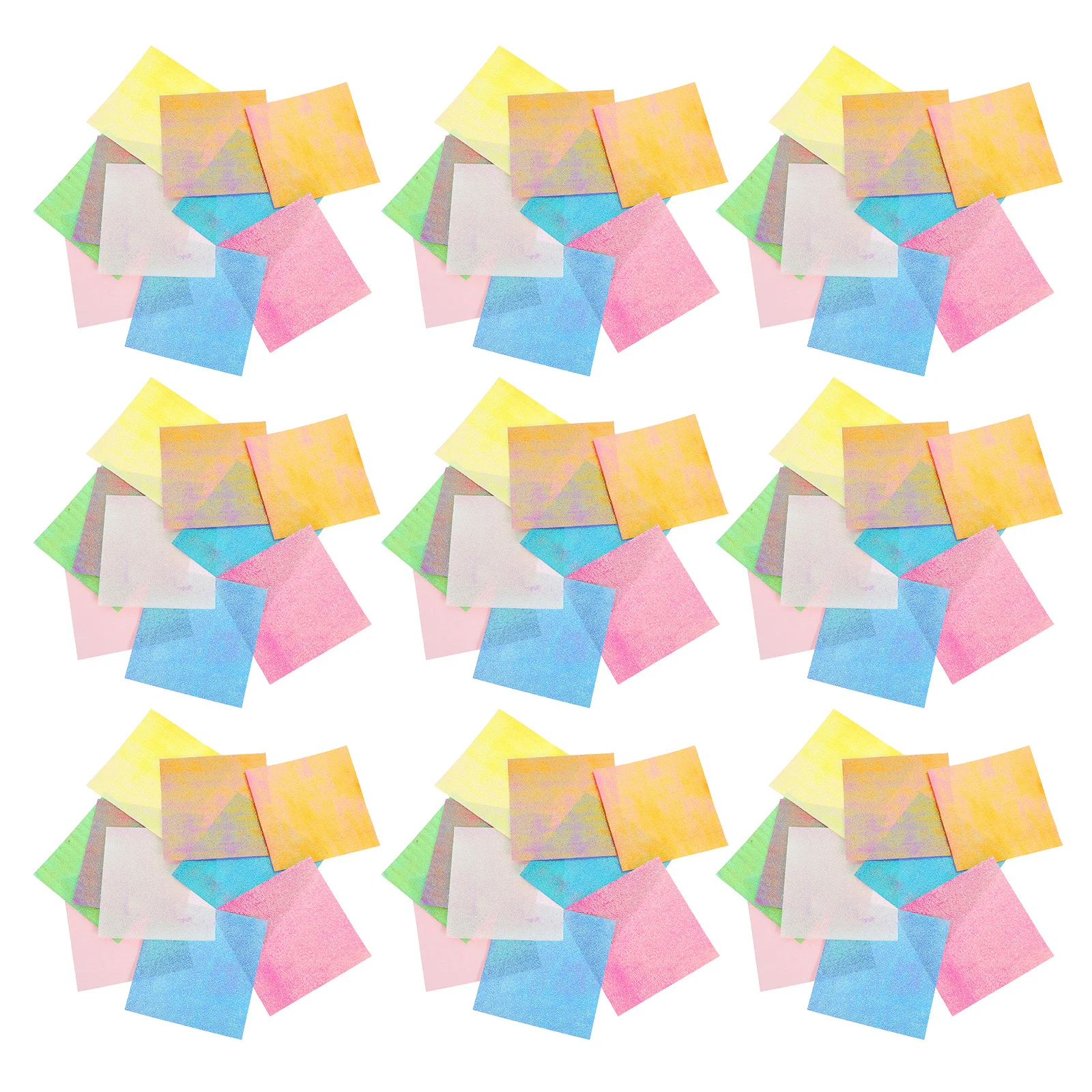 

150Pcs Iridescent Square Origami Paper 3.85x3.85 Inch Shimmering DIY Craft Sheets for Handmade Stars Cranes Decorations Colorful