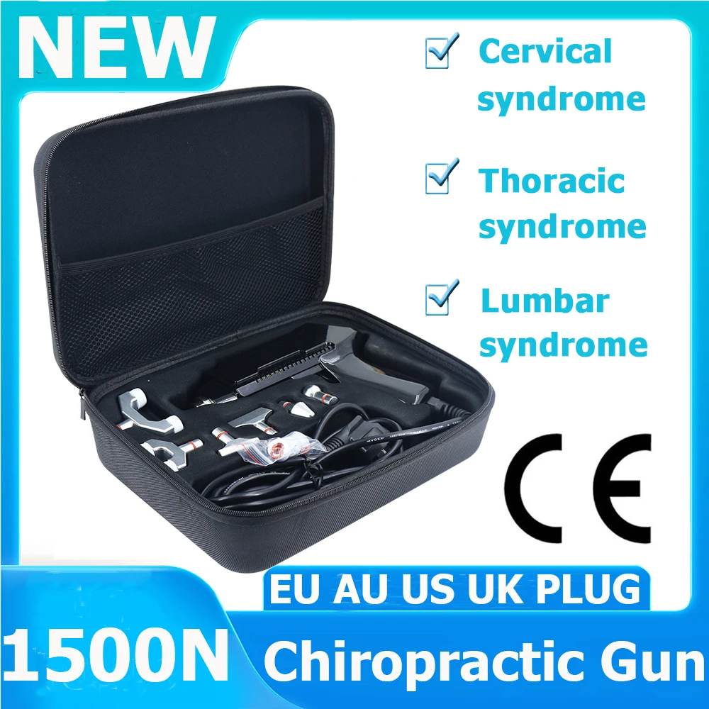 

2022 New Electric Correction Gun Health Chiropractic Massage Adjusting Equipment 1500N Intensity Cervical Spine Syndrome Relief