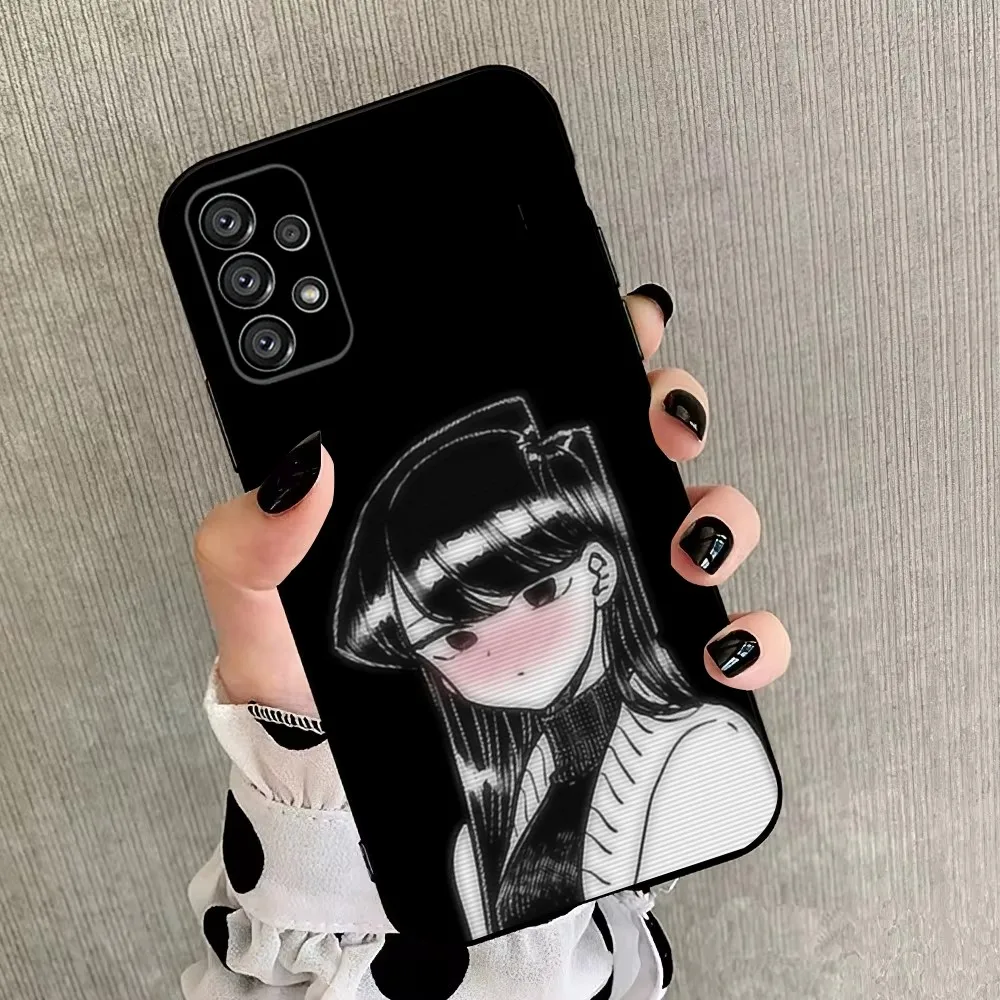 K-Komi Shouko  Phone Case For Samsung Galaxy A20,A21s,A22,A31,A32,A52,A53,A72,73,A80,A91 Soft Black Cover