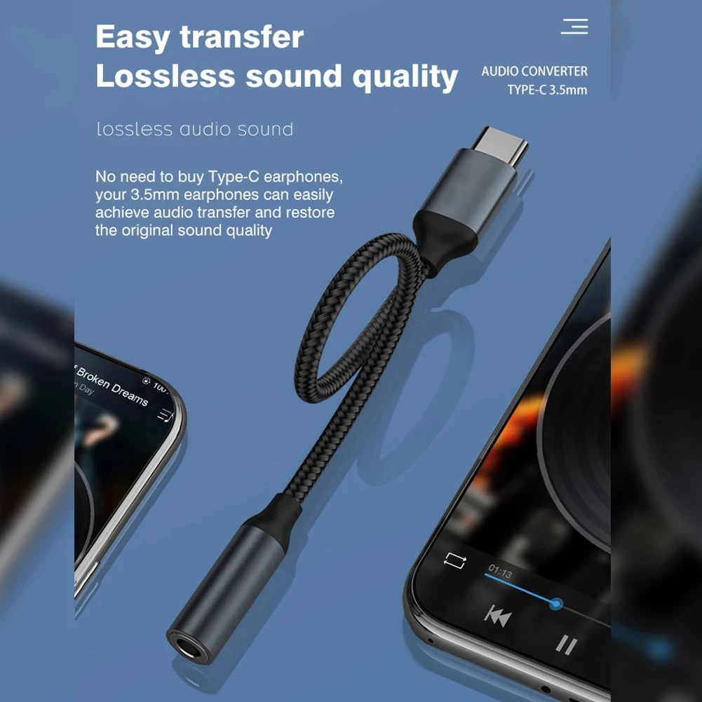 USB Type C to 3.5mm Jack Aux Adapter Audio Cable Earphone Converter for iPhone 15 16 Pro Max Galaxy S21 S22 Ultra Note 20 Xiaomi