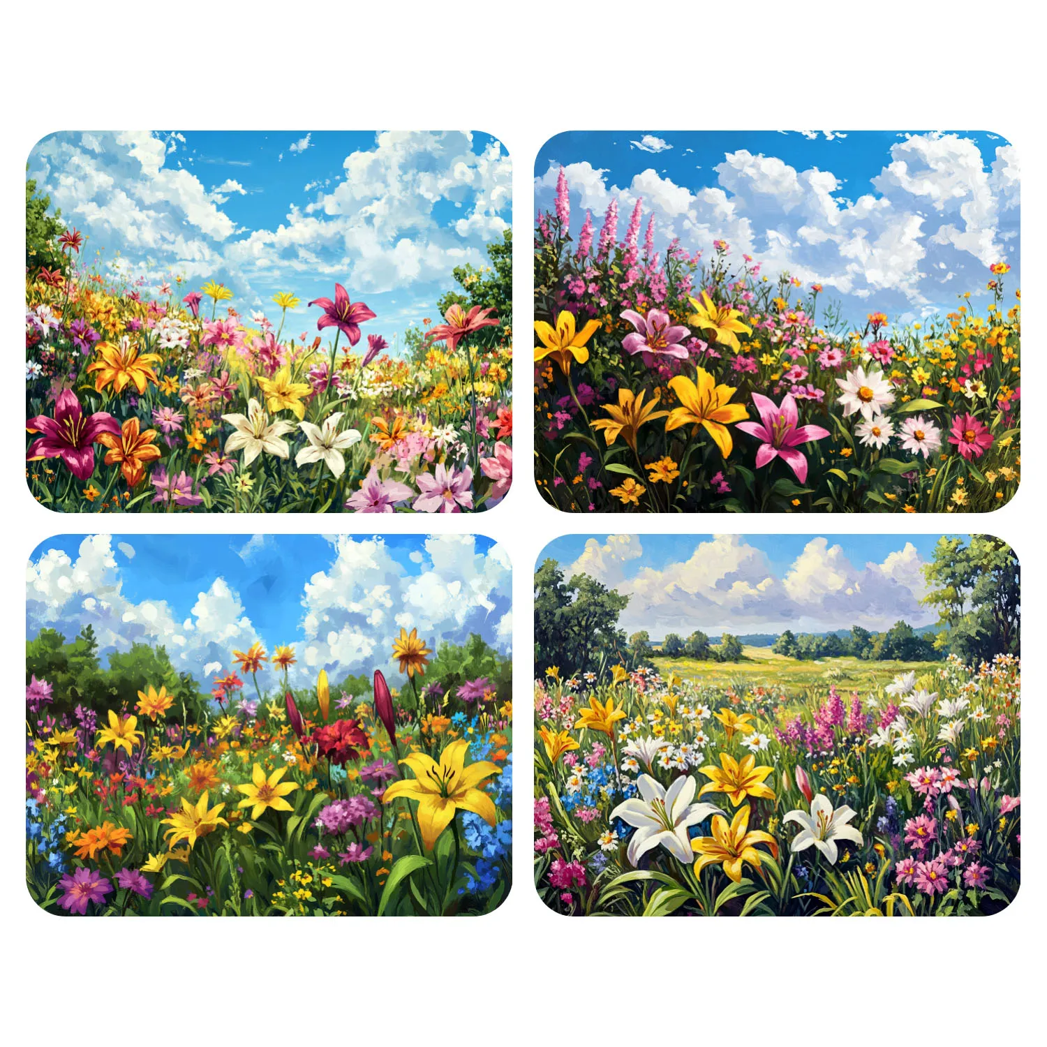 

Ручная краска, лилии, цветущие на лугу, набор для рисования по номерам, сделай сам, акриловая работа, холст, художественный подарок для дома