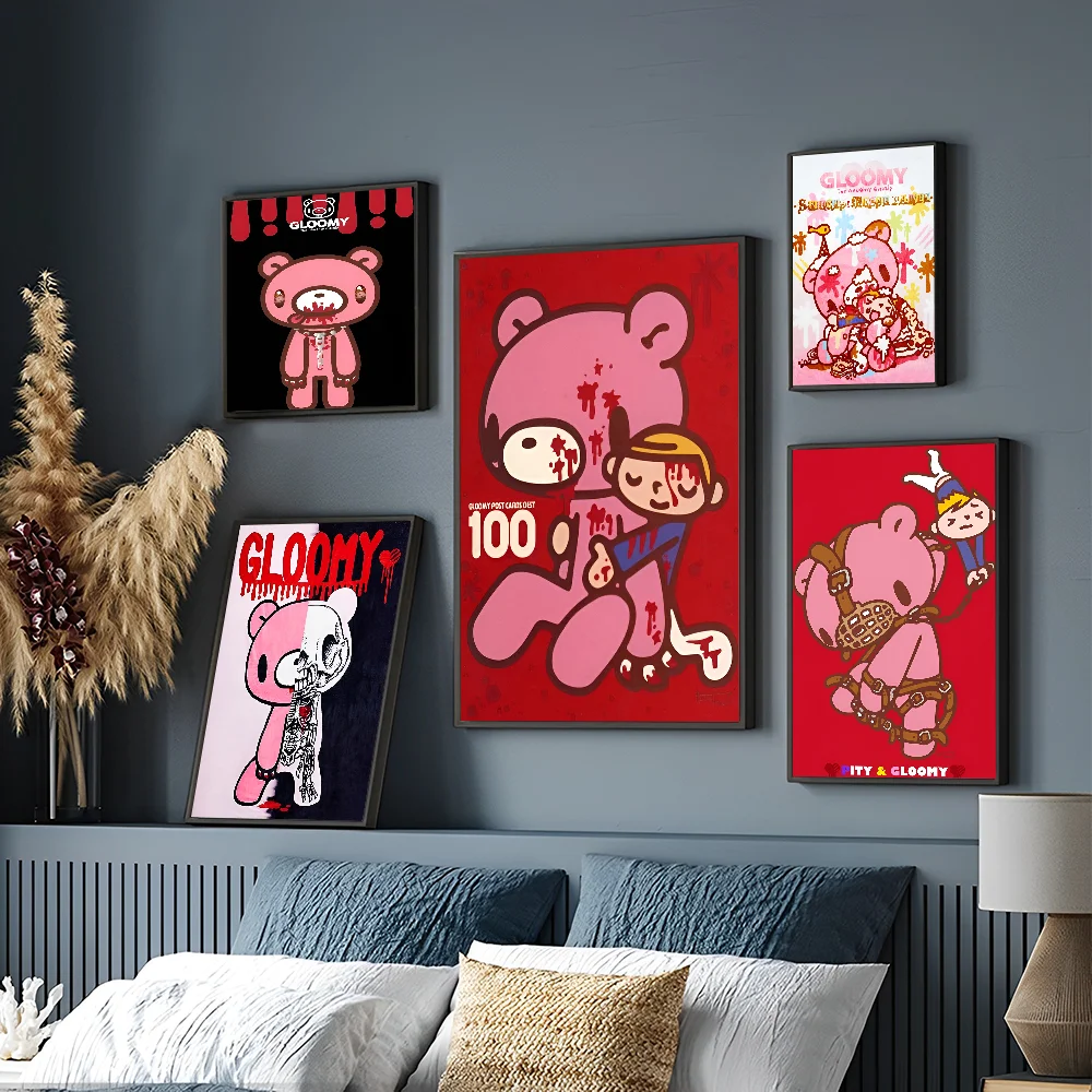 Cartoon G-gloomy Bear Classic Vintage Posters Vintage Room Home Bar Cafe Decor Nordic Home Decor