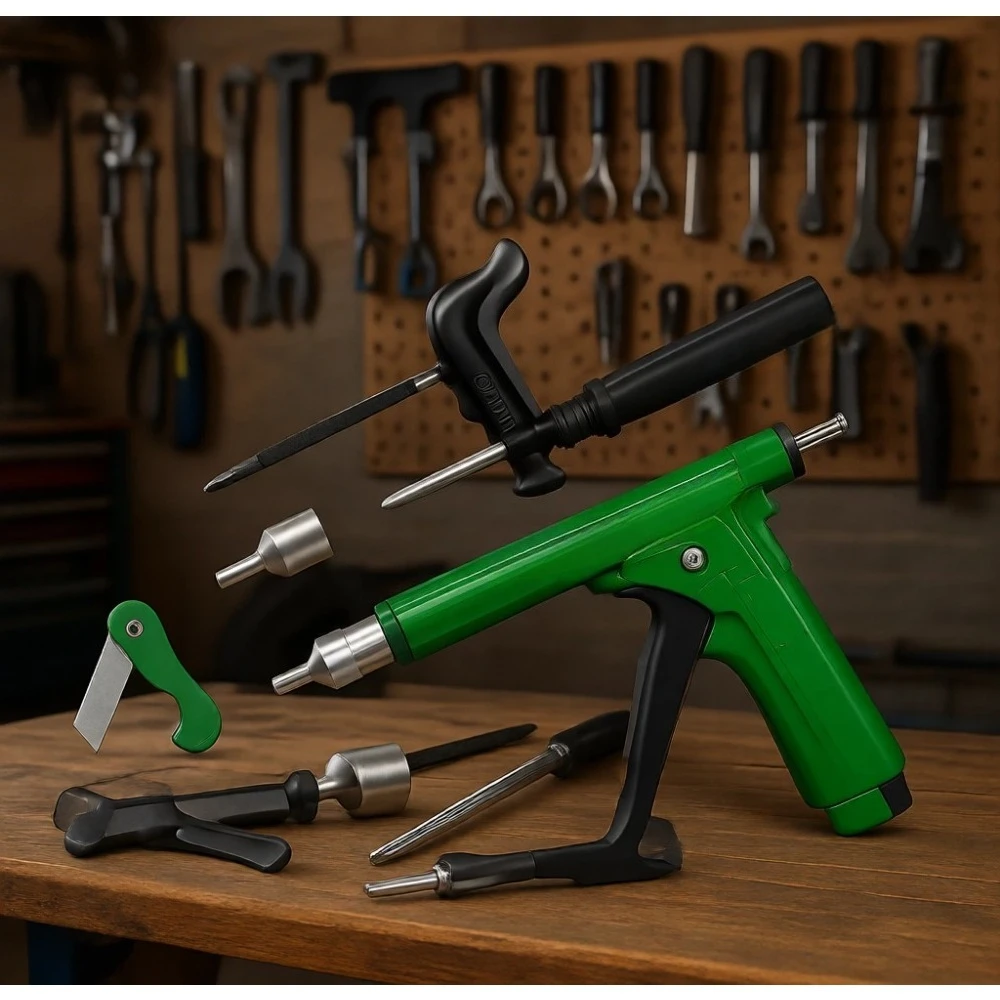 

Tubeless Tire Puncture Repair Kit with Mushroom Plugs for Cars Motorcycles ATV Trucks Tractors 30 Plugs