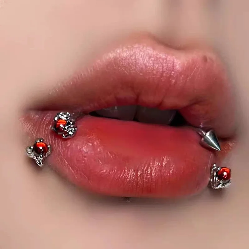 EVISPOL 16G الفولاذ المقاوم للصدأ التنين مخلب Labrat الشفاه خواتم للنساء C على شكل الغضروف الزنمة Daith اللولب ثقب المجوهرات
