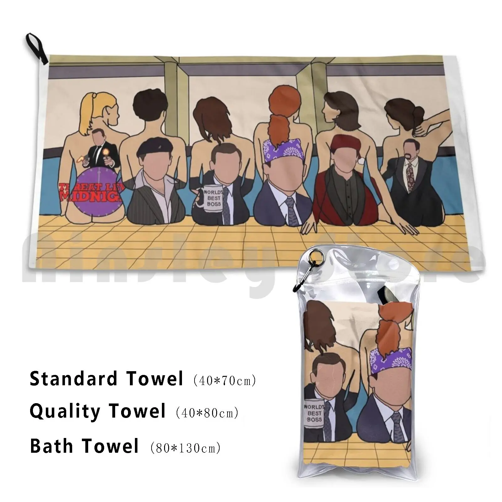 Michael Custom Towel Bath Towel The Office Michael Klump Date Mike Prison Mike Santa Bond Threat Level