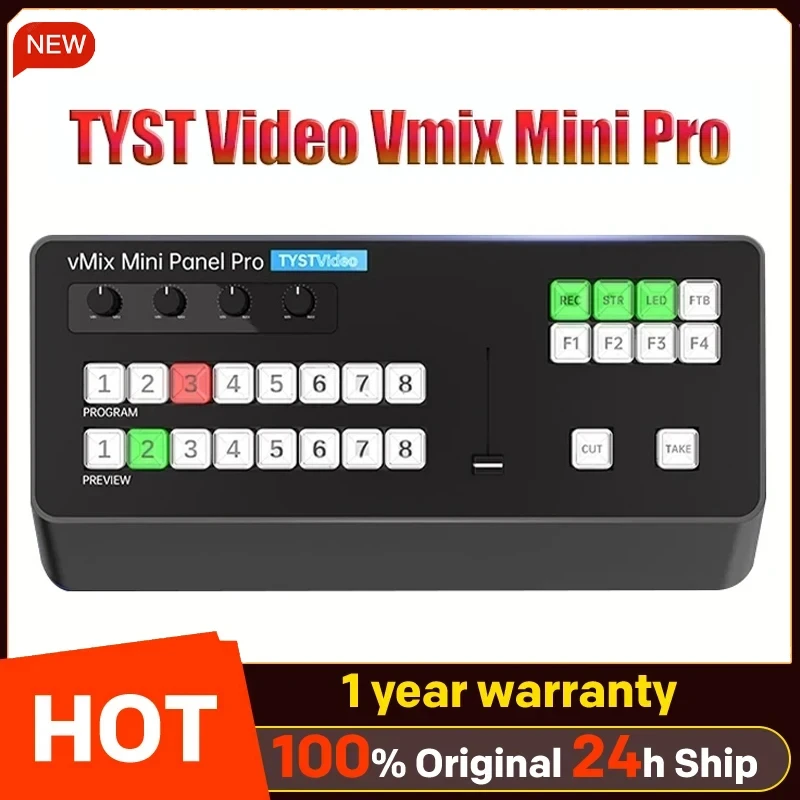 NEW TYST Video Vmix Mini Pro Switcher Control Panel MIDI2.0 Video Recording Switchboard Ins TV Broadcasts