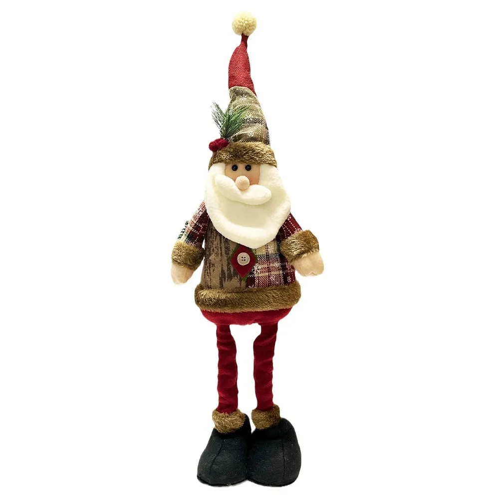 ตุ๊กตาคริสต์มาสแบบยืดหดได้ ปี 2025 ของตกแต่งคริสต์มาส ของตกแต่งบ้าน ของขวัญคริสต์มาส นาวิดา โนเอล ปีใหม่ 2026