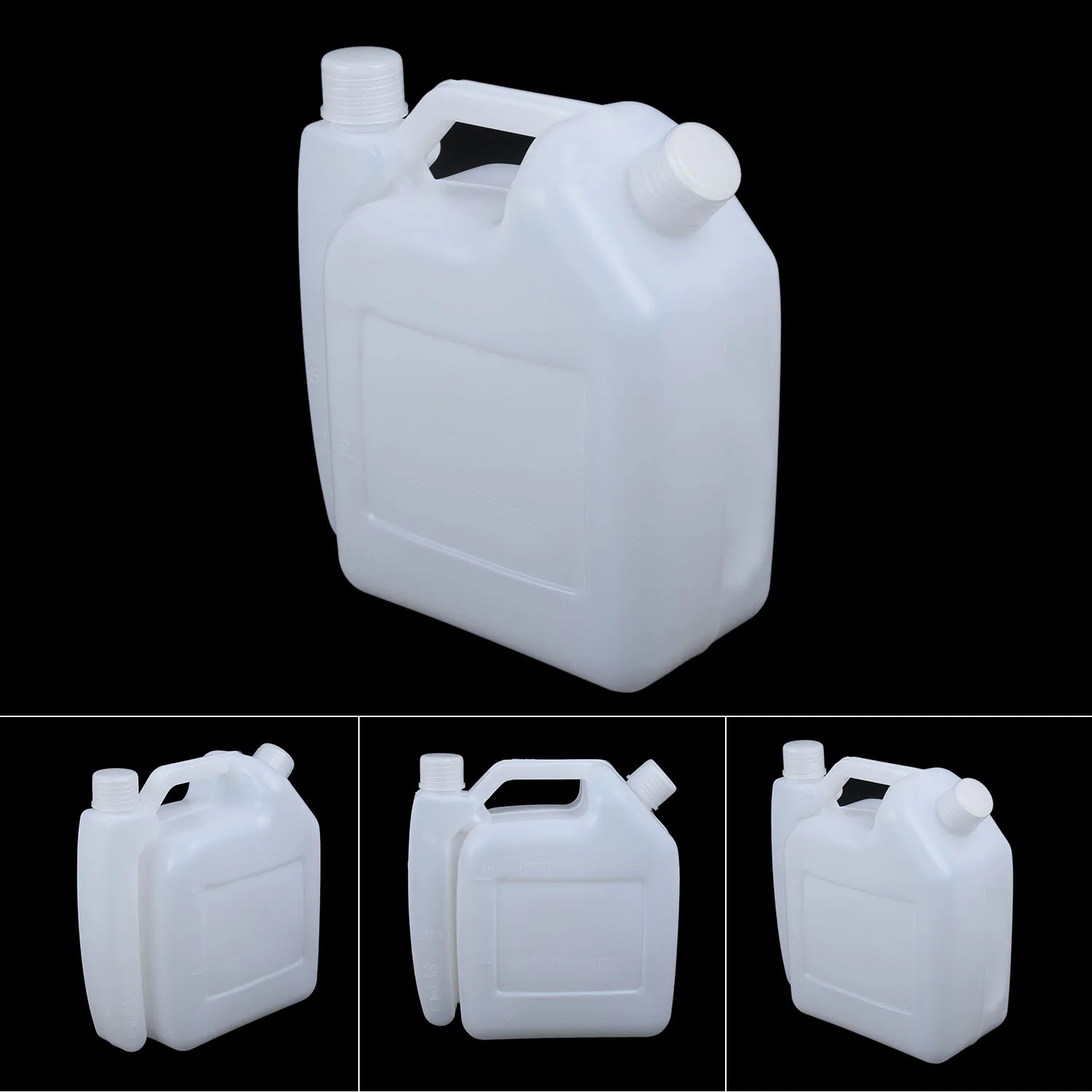 High Quality New Practical Mixing bottle Tank Holder Lawn mower Plastic Fuel petrol oil 1L 25:1 50:1 Container