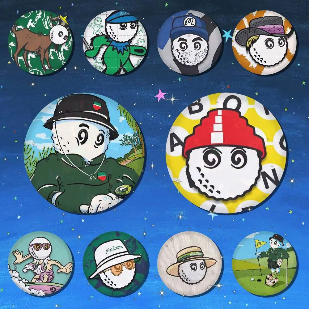 Cartoon-Avata-Abzeichen für Rucksack-Accessoires, Manga-Icons, Anstecknadeln, runde Cartoon-Broschen für Kleidung, Taschen, Dekoration, Geschenke