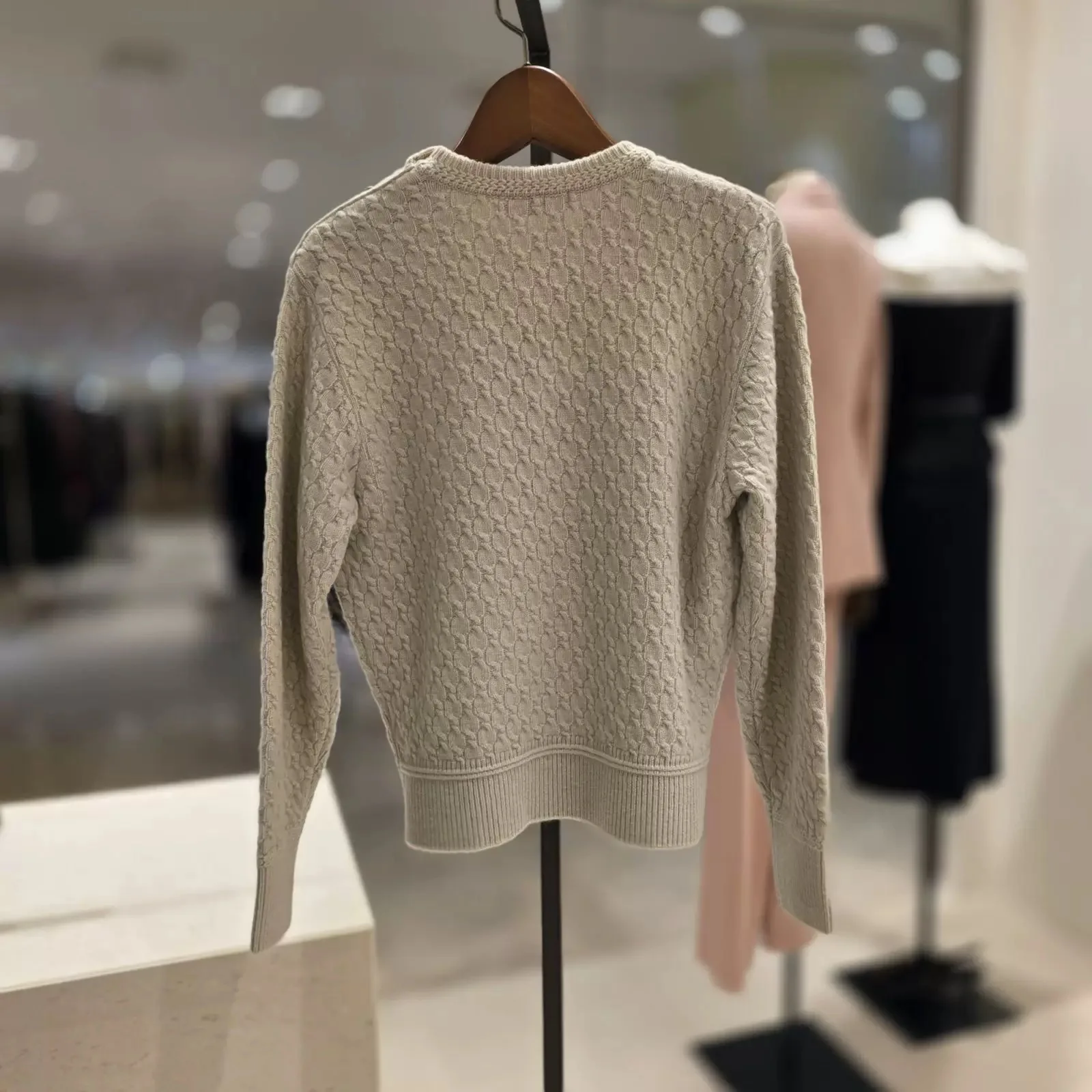 

Ele Thiened Wool Knitted Sweater round Ne Cable Knit Faionable Versatile Winter Top Lemon Cheese MIN25 Commute Sle