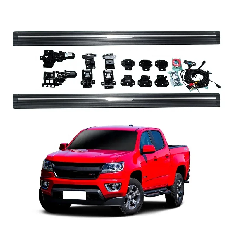 Aluminum three bracket accessories electric side step For Chevrolet colorado 2021 Pickup truck powered thresholds