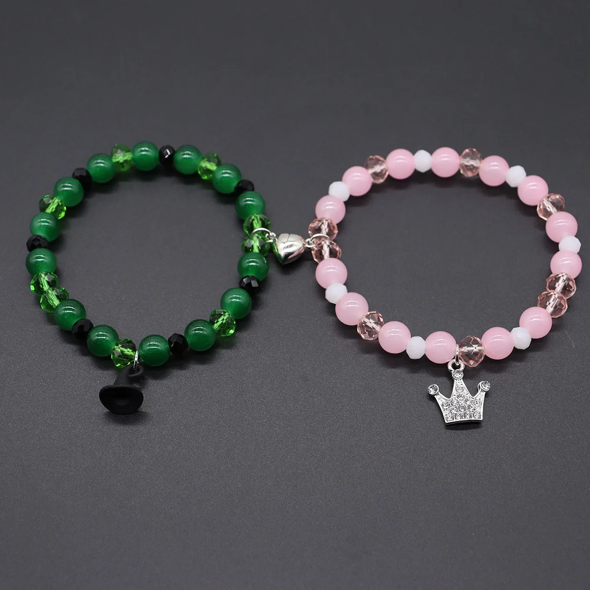 1pair Wicked Bracelet Wicked Part One Pink Green Friendship Bracelet Necklace Popular Fashion Jewelry Valentine'S Day Gifts