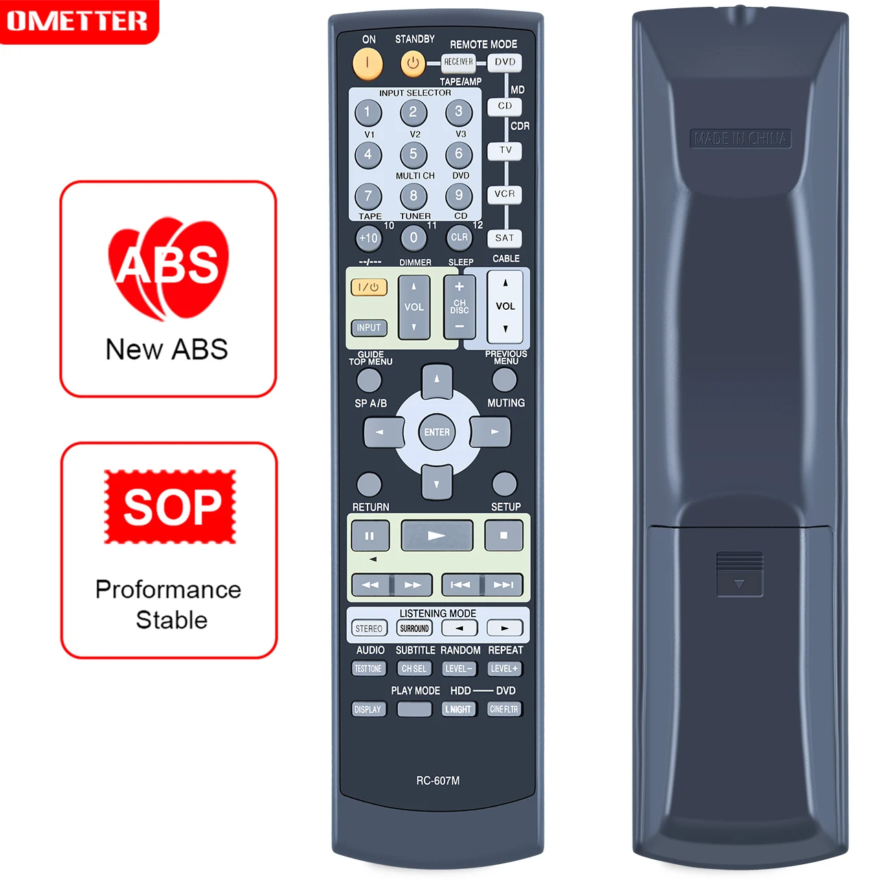 

Accoona New RC-607M Remote Control For Onkyo AV Receiver TX-SR503 TX-SR8350 TX-SR503E