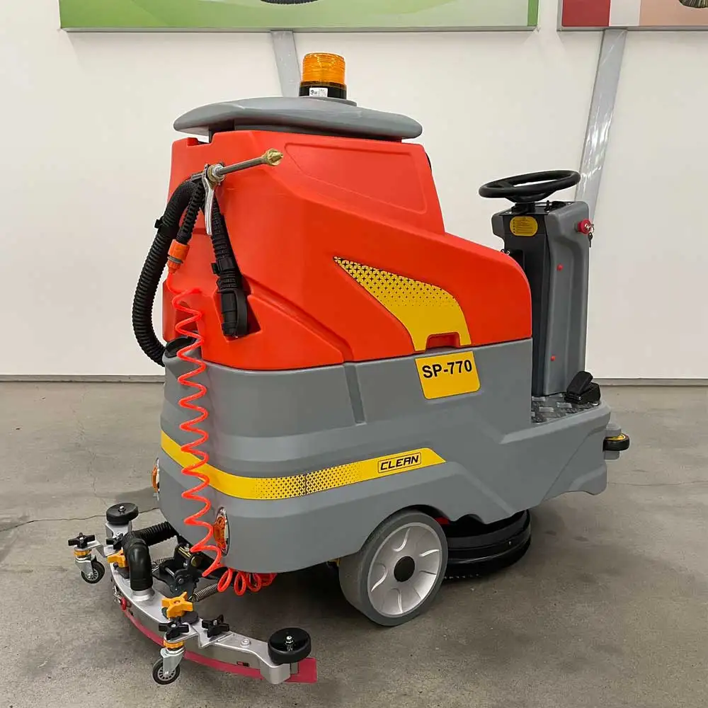 Popular Ride-on Floor Sweeper Factory Workshop Commercial Floor Scrubber Garage Supermarket Industrial Hospital Ground Cleaner