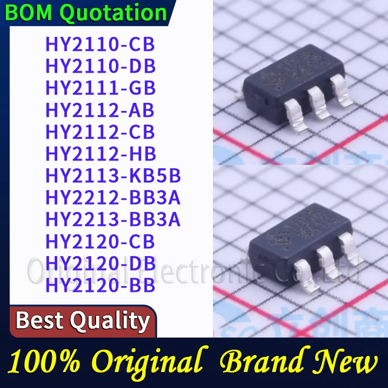 

5pcs/lot HY2110-CB HY2110-DB HY2111-GB HY2112-AB HY2112-CB HY2112-HB HY2113-KB5B HY2212-BB3A HY2213-BB3A HY2120-CB HY2120-DB HY