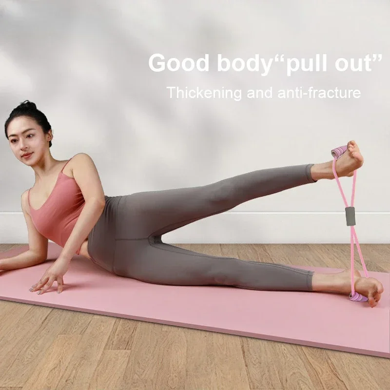 Yoga Elastic Band Home Fitness Equipment Portable Upgraded Shoulder Opening And Back Beautification 8-Line Tension Rope