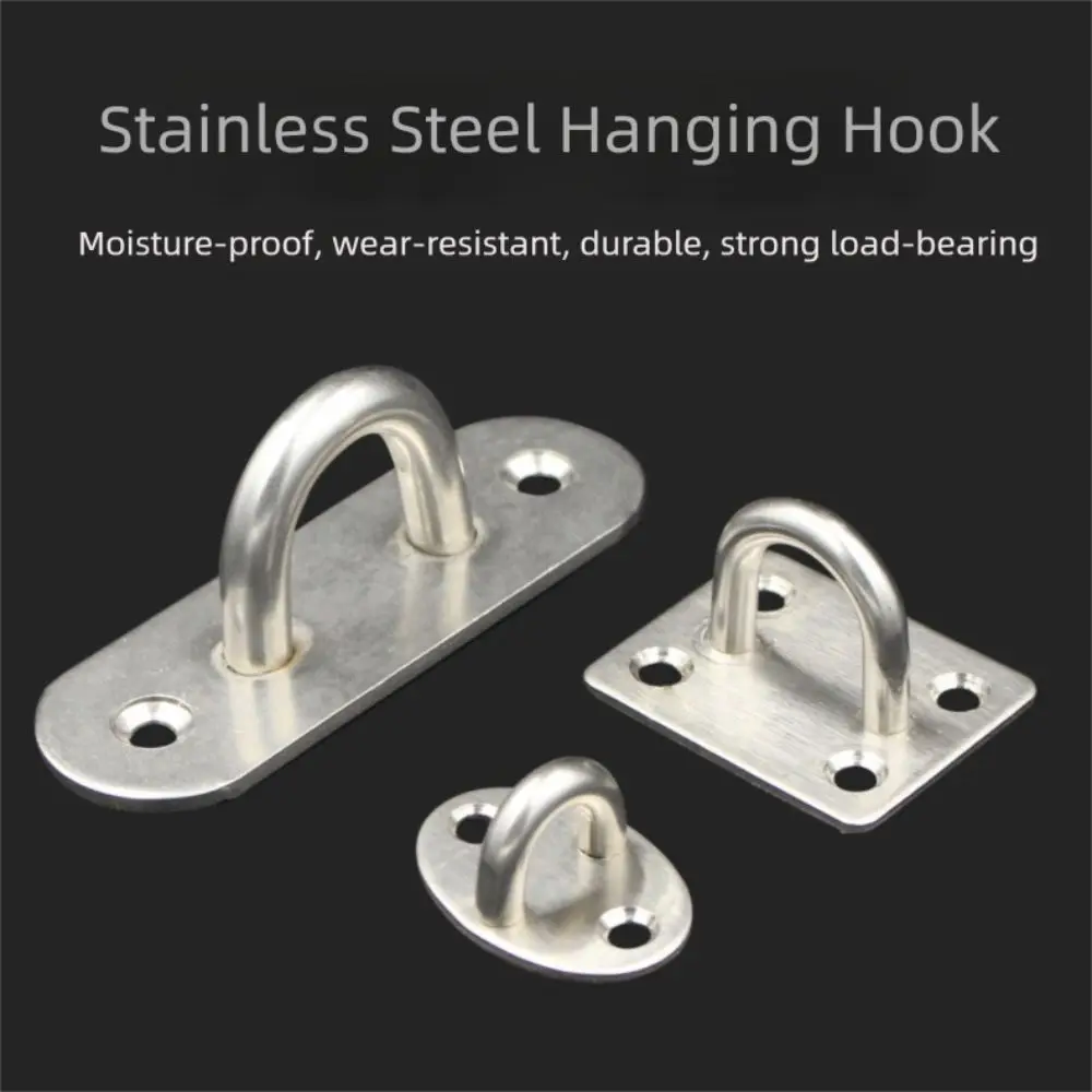 304 Stainless Steel U-Shaped Hook Wire Rope Tension Device Shading Net Tarpaulin Installation DIY Tool Flange Bolt Hook