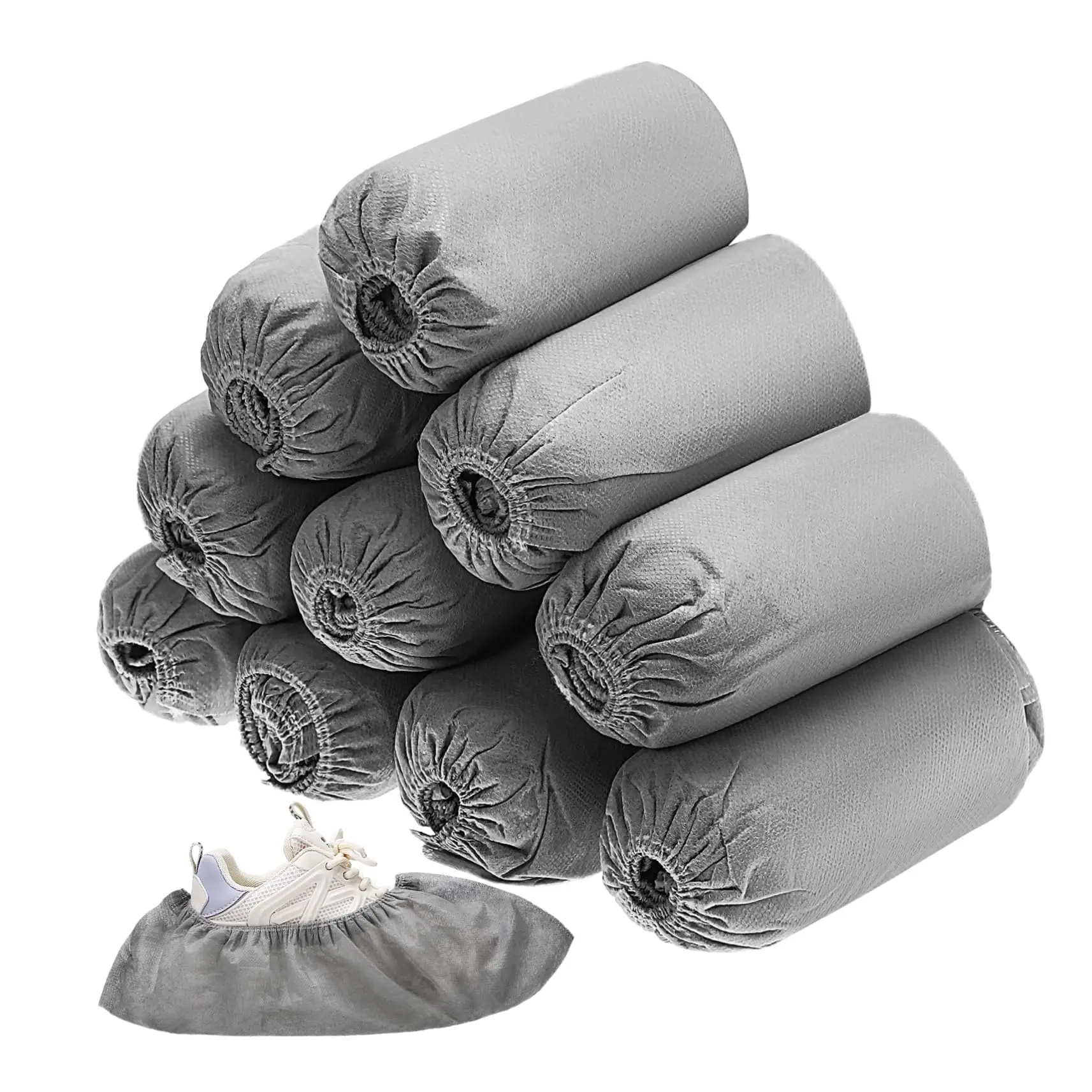 

Бахилы одноразовые 100 шт. более толстые черные бахилы нескользящие для домашних полов ковер домашние одноразовые бахилы