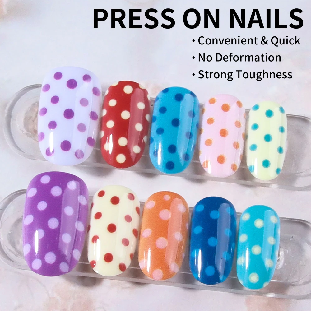 24 szt./zestaw Krótkie Owalne – Nail Art Oval recenzja i cena